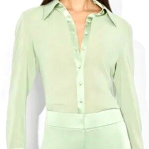 Sleek Mint Green Women's Top